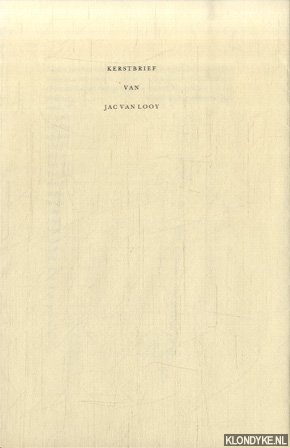 Looy, Jac van - Kerstbrief van Jac van Looy