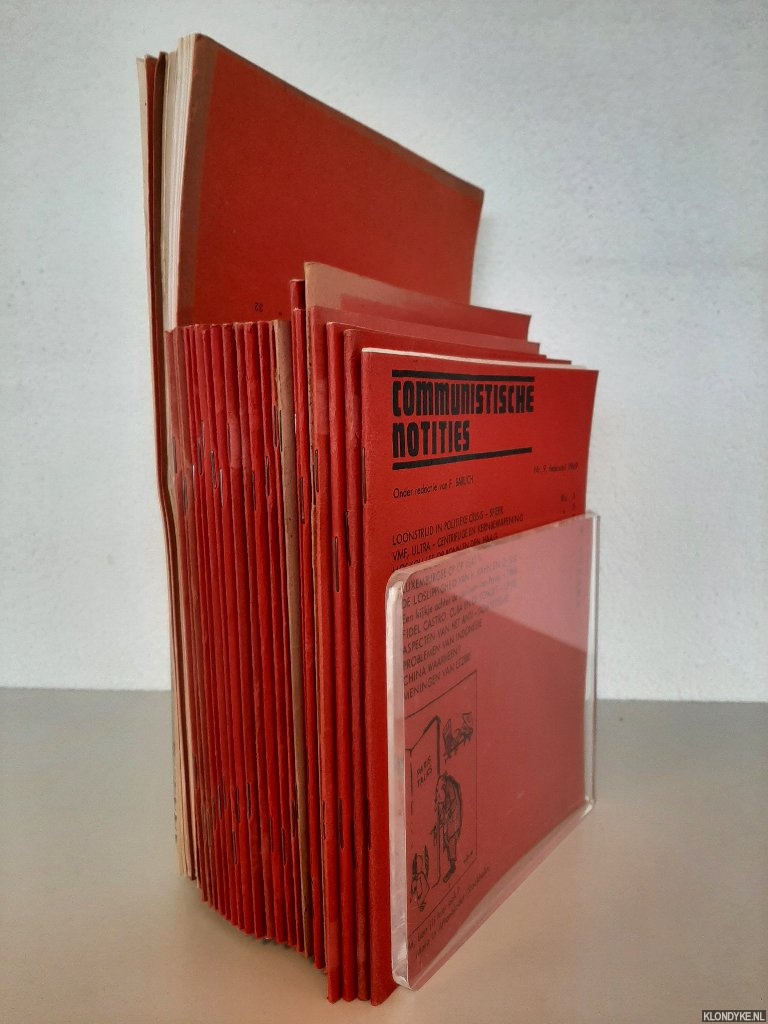 Baruch, F. (onder redactie van) - Maandblad 'Communistische notities' (27 afleveringen)