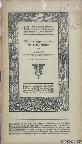 Bleeker, S. - Klim-, slinger-, vijver- en rotsplanten