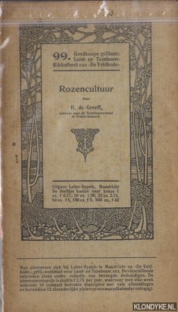 Greeff, H. de - Rozencultuur