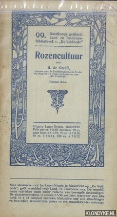 Greeff, H. de - Rozencultuur