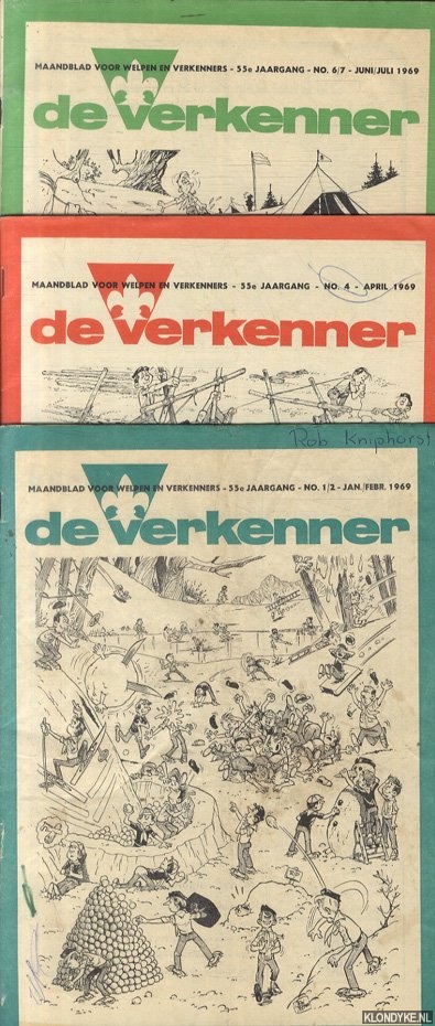 Buijtendorp, W.J. - De verkenner. Maandblad voor welpen en verkenners (3 afleveringen)