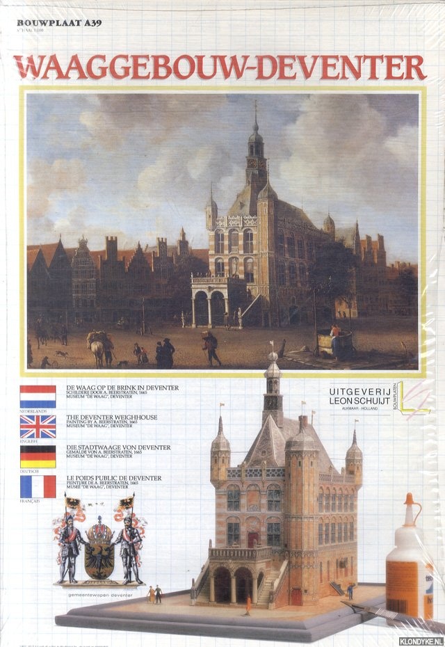 Diverse auteurs - Bouwplaat Waaggebouw - Deventer. Schaal 1:100