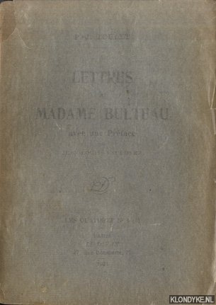 Toulet, Pierre-Jean - Lettres  Madame Bulteau