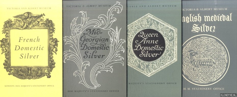 Various - English Medieval Silver; Queen Anne Domestic Silver; Mid-Georgian Domestic Silver; French Domestic Silver (4 volumes)
