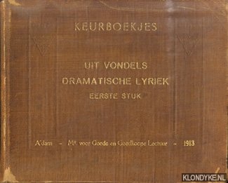 Vondel, Joost van den - Uit Vondels dramatische lyriek. Eerste stuk
