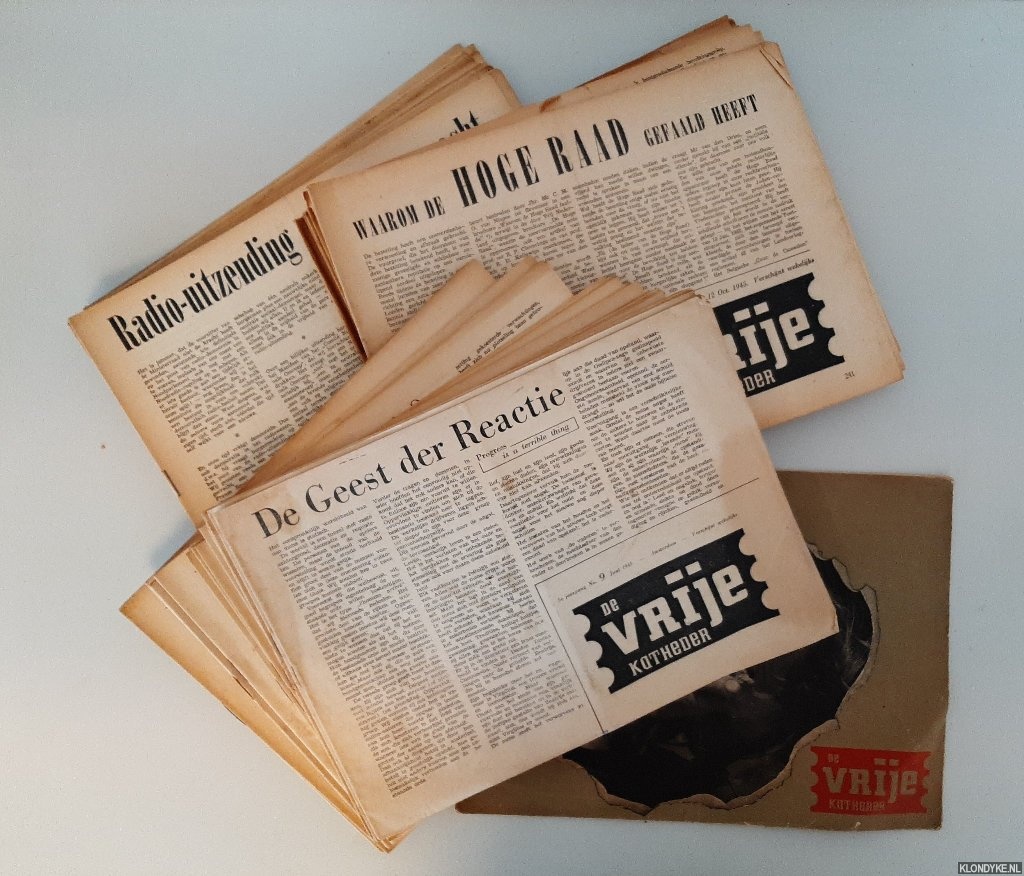 Eldering, Petra E. & Theun de Vries & A.F. Willebrands Jr. (hoofdredacteuren) - 45x De vrije katheder 5e jaargen (1945-1946)
