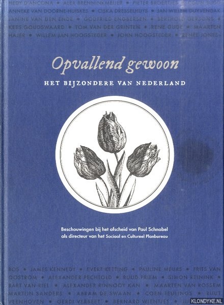 Bijl, Rob - e.a. - Opvallend gewoon. Het bijzondere van Nederland. Beschouwingen bij het afscheid van Paul Schnabel als directeur van het Sociaal en Cultureel Planbureau