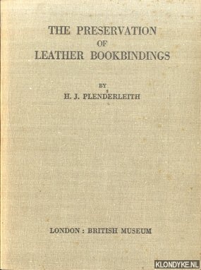 Plenderleith, H.J. - The preservation of leather bookbindings