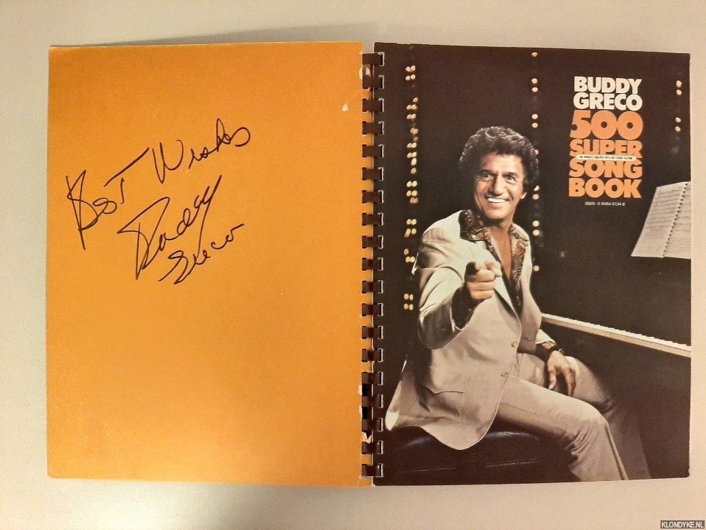 Greco, Buddy - Buddy Greco 500 Super Song Book: The World's Greatest Hits for Chord Playing *SIGNED*