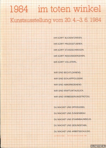 Bischoff, Ulrich - 1984: Im toten Winkel