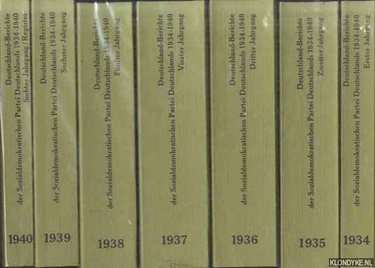 Various - Deutschland-Berichte der Sozialdemokratischen Partei Deutschlands (Sopade) 1934-1940 (7 volumes)