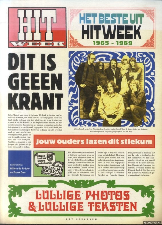 Ridder, Willem de & Frank Dam - Het beste uit Hitweek 1965-1969