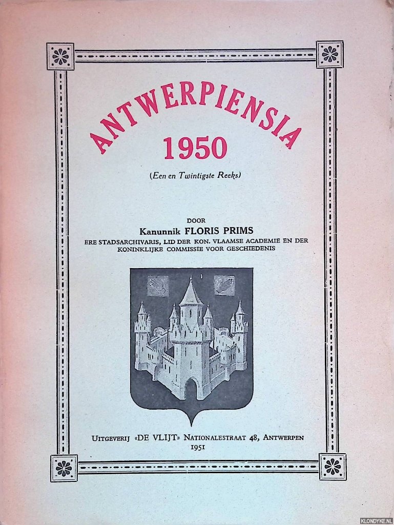 Prims, Floris - Antwerpiensia 1950