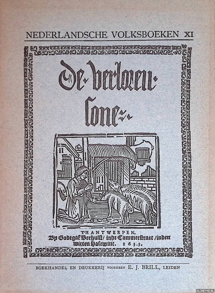 Boekenoogen, G.J. - De historie van den verloren sone