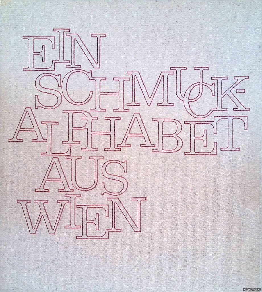 Durstmller, Anton - Ein Schmuckalphabet aus Wien
