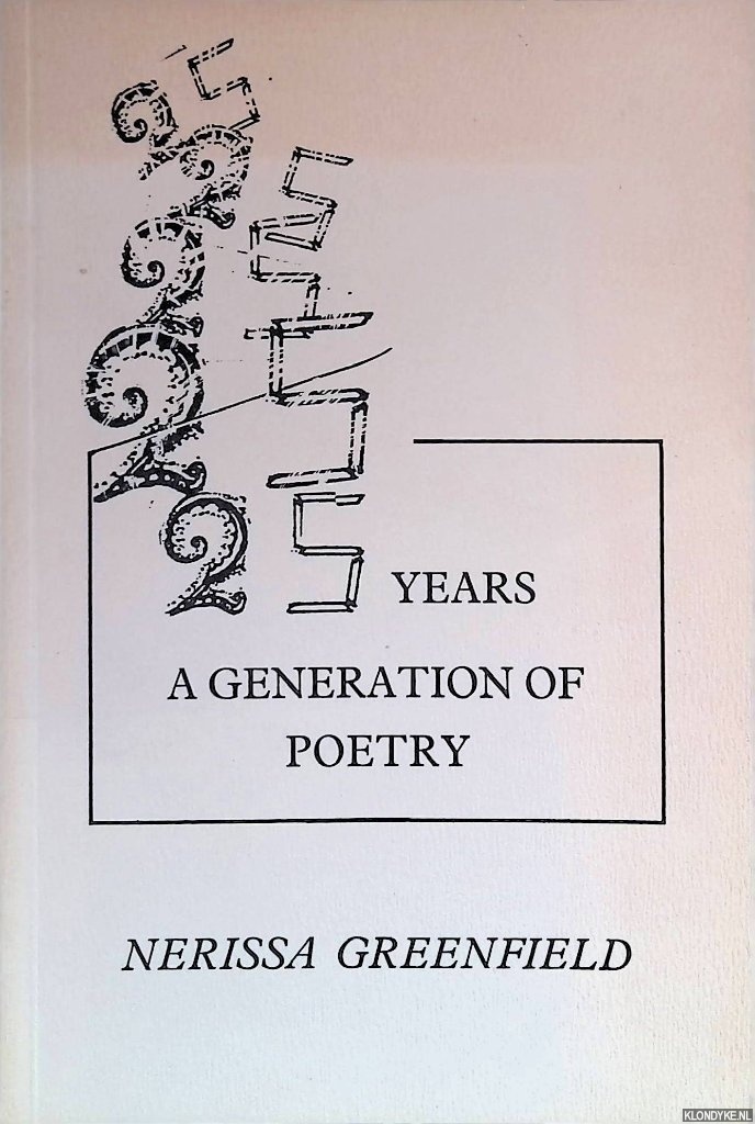Greenfield, Nerissa - 25 Years: A Generation of Poetry