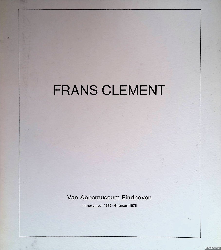 Bremer, J. (voorwoord) - Frans Clement
