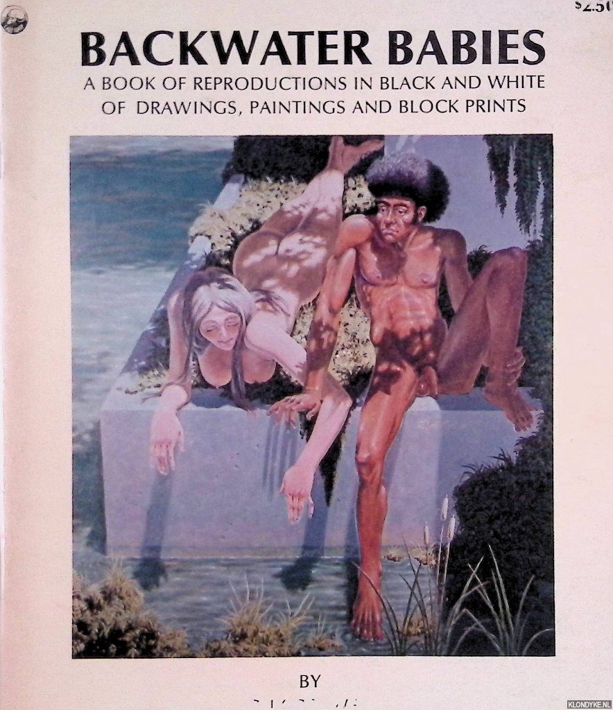 Colwell, Guy - Backwater babies. A book of reproductions in black and white of drawings, paintings and block prints