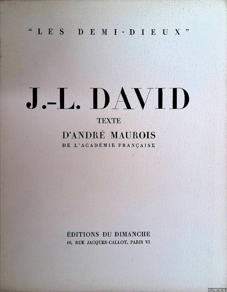 Maurois, Andr - Jacques-Louis David