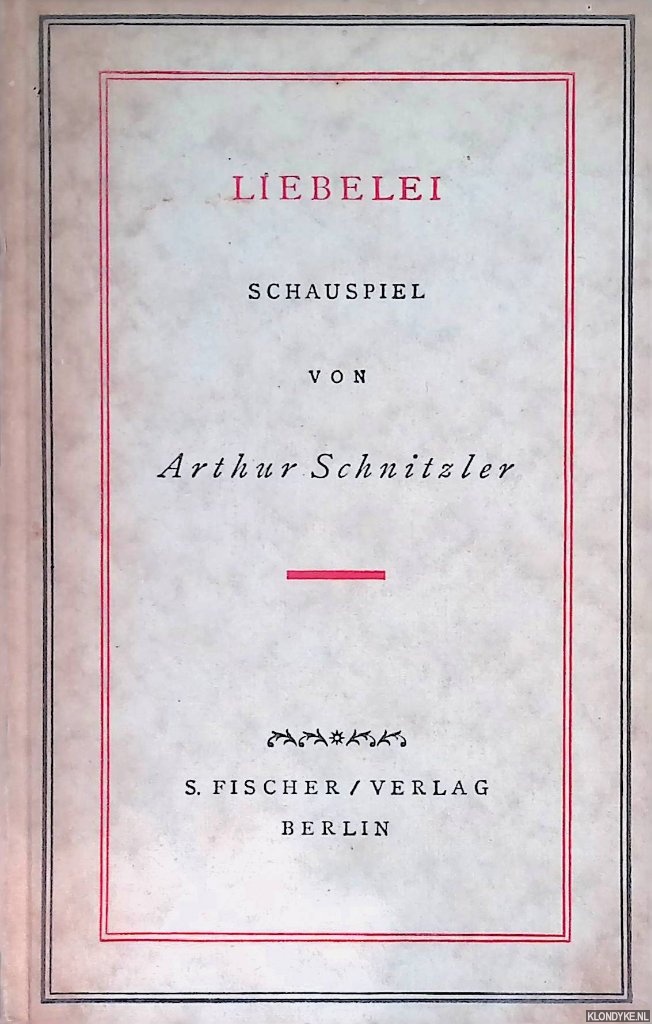 Schnitzler, Arthur - Liebelei. Schauspiel