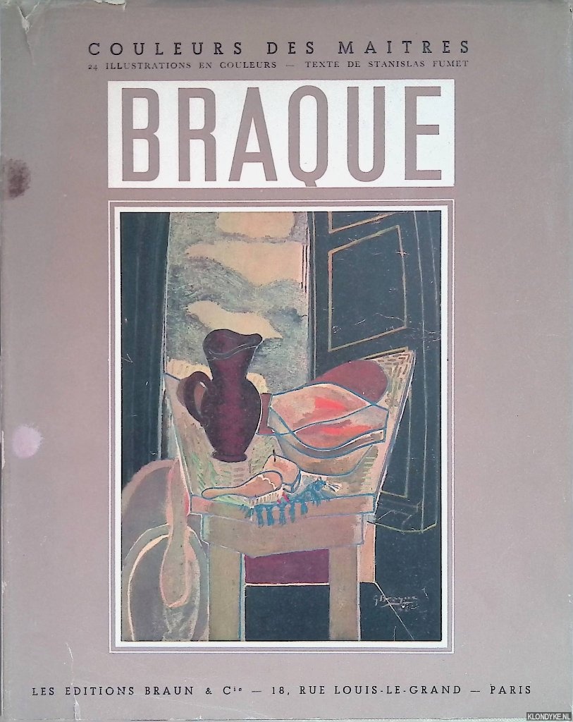 Fumet, Stanislas (prface) - Collection des Matres: Braque