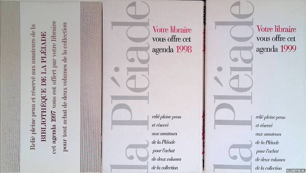 Various - Agenda La Plaide 1997 / 1998 / 1999 (3 volumes)
