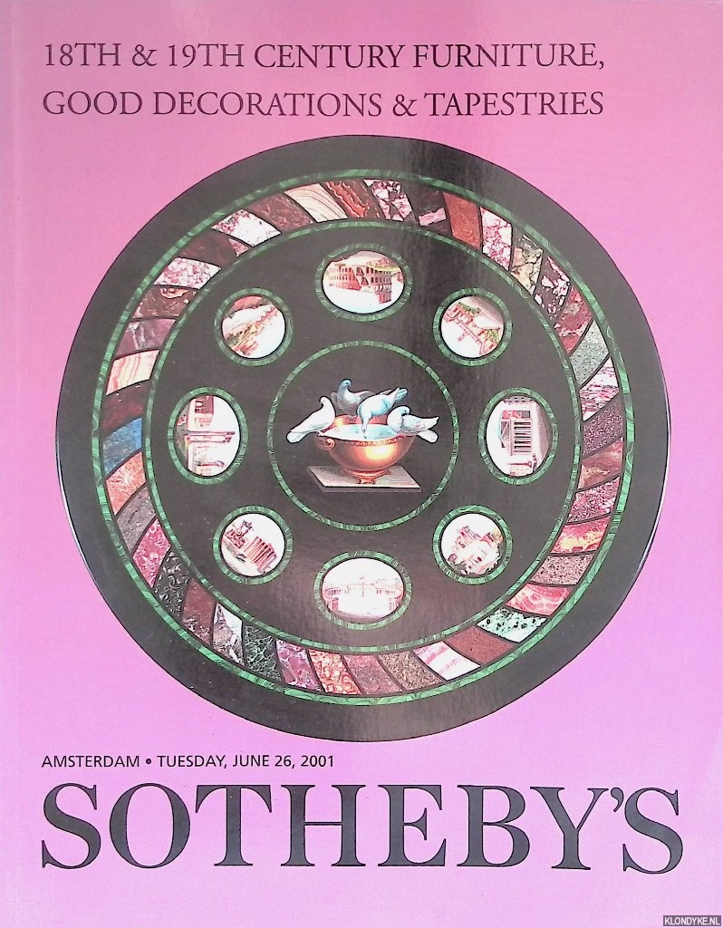 Sotheby's - Sotheby's Amsterdam: 18th & 19th century furniture, good decorations & tapestries - Tuesday, June 26, 2001