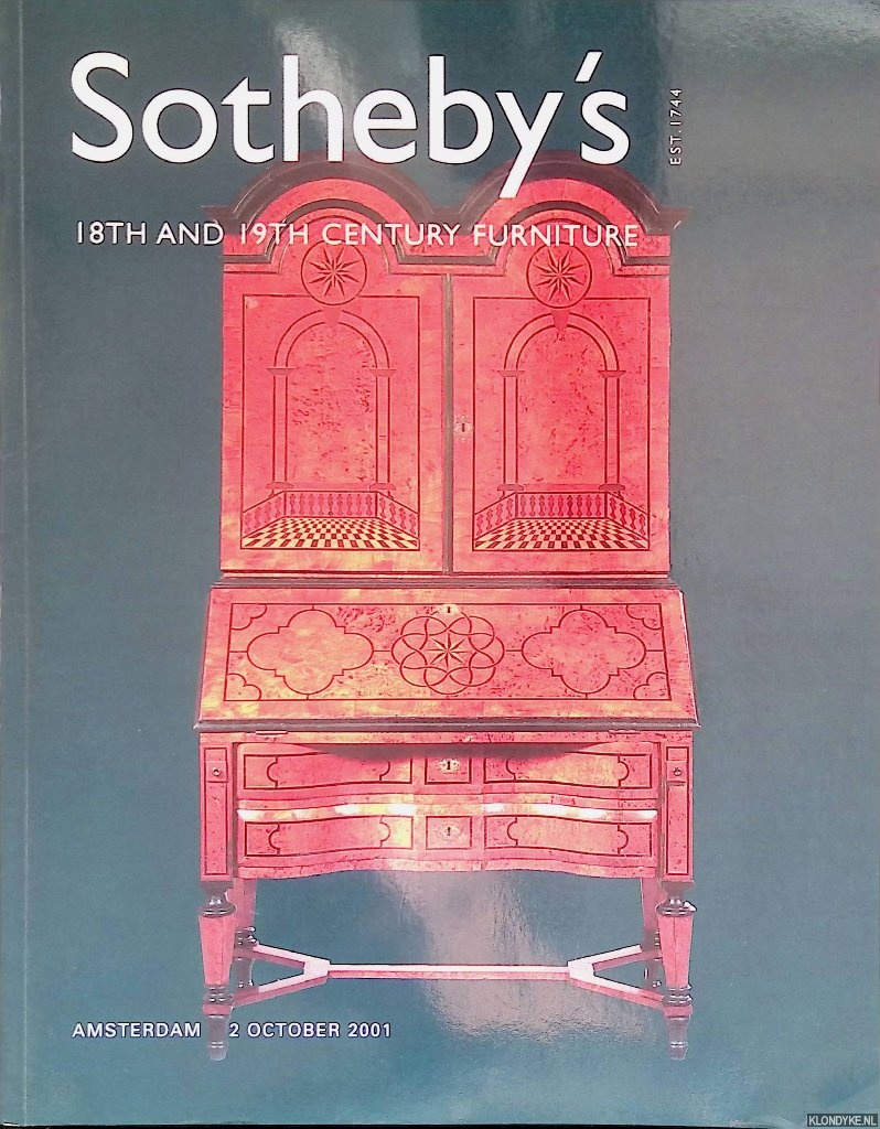 Sotheby's - Sotheby's Amsterdam: 18th & 19th century furniture - Amsterdam, 2 October 2001