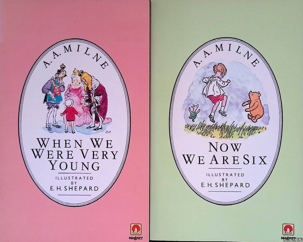 Milne, A.A. - When we were very young & Now we are six (2 volumes)