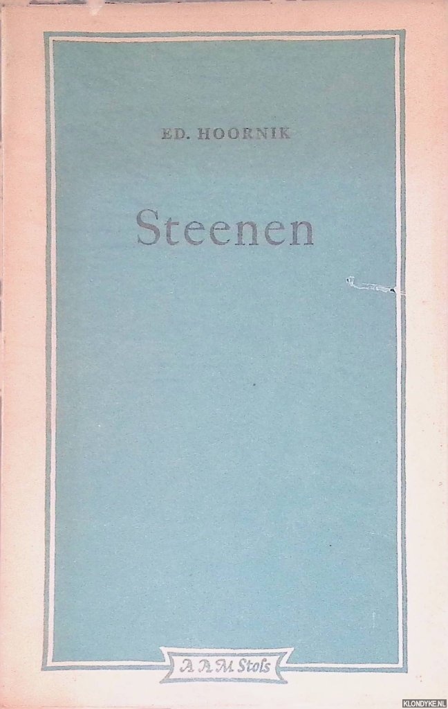 Hoornik, Ed. - Steenen