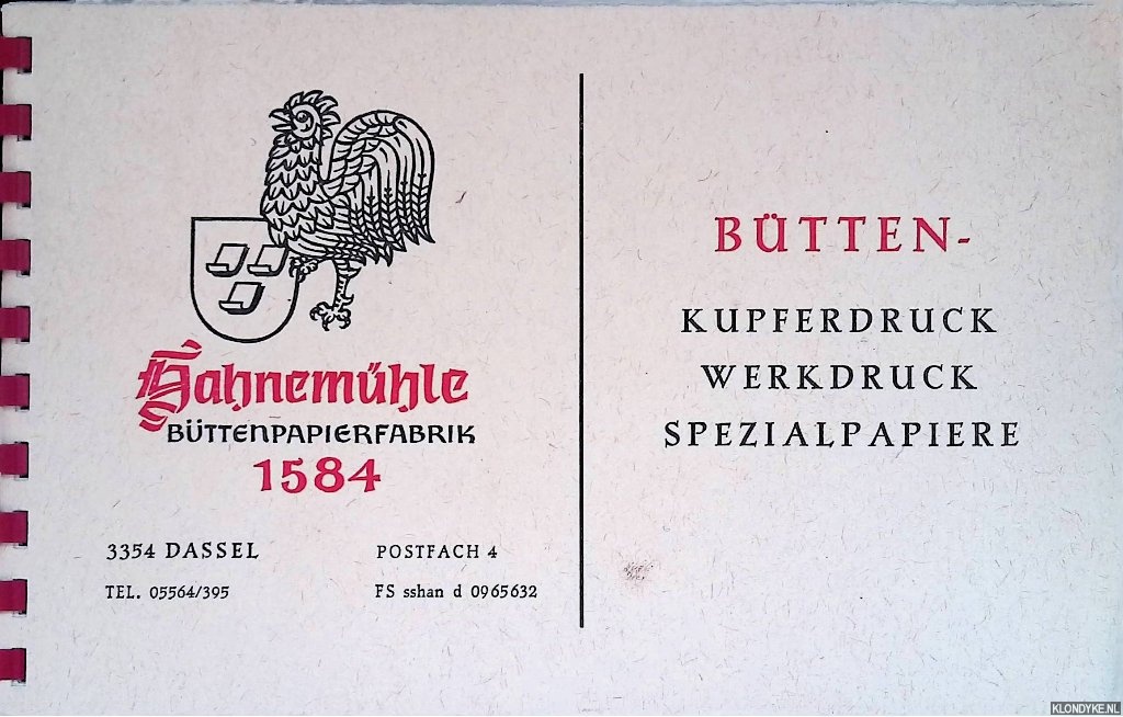 Various - Btten - Kupferdruck, Werkdruck, Spezialpapiere