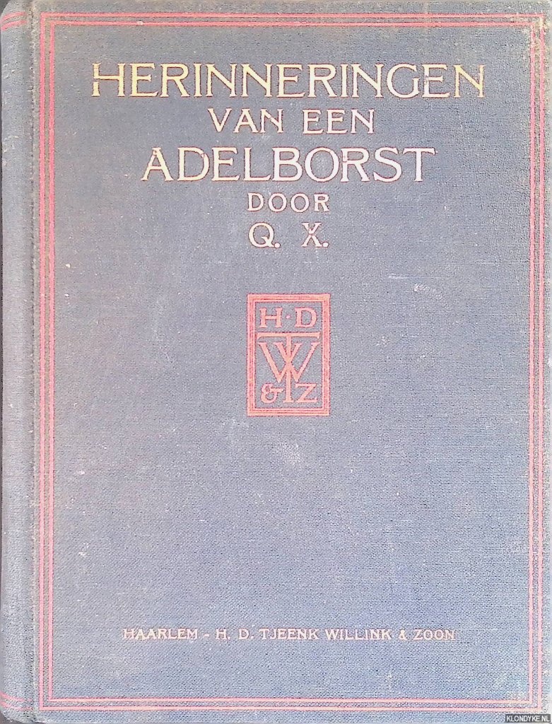 Q.X. (= J.P. Muller) - Herinneringen van een adelborst