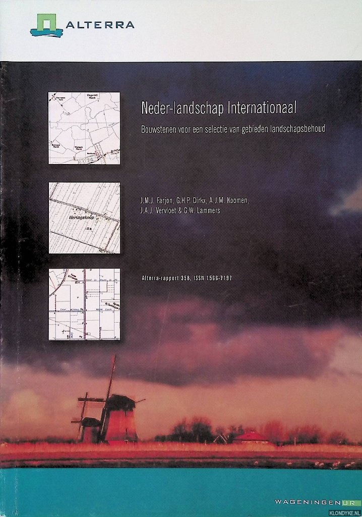 Farjon, J.M.J. - e.a. - Neder-landschap Internationaal. Bouwstenen voor een selectie van gebieden landschapsbehoud
