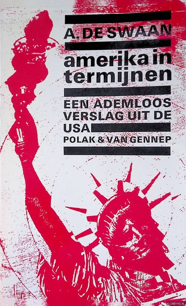 Swaan, A. de & Ed van der Elsken (met foto's van) - Amerika in termijnen. Een ademloos verslag uit de USA