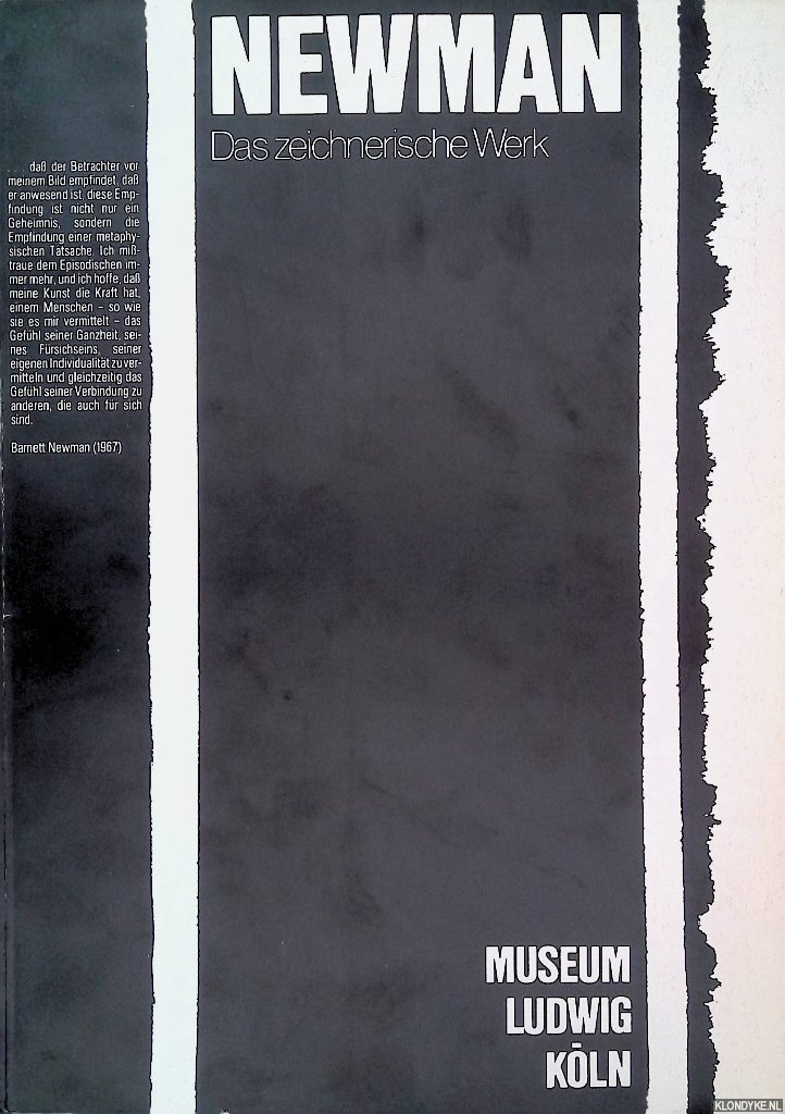 Brockhaus, Cgristoph & Bernd Vogelsang - Barnett Newman: Das zeichnerische Werk