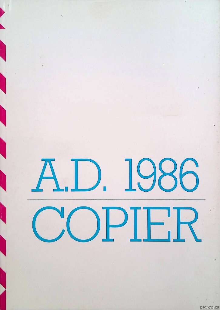 Copier, Andries Dirk - Filigrane interferenti, nieuwe unica A.D. Copier 1986