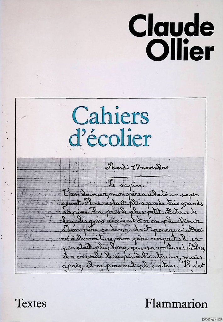 Ollier, Claude - Cahiers dcolier (1950-1960)
