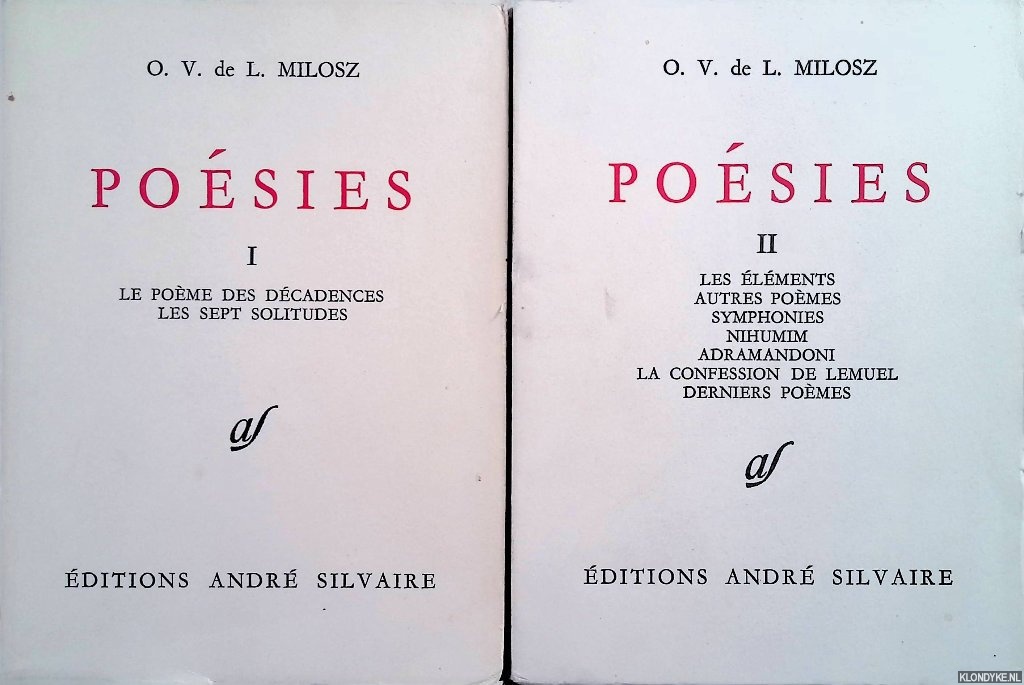 Milosz, O.V. de - Posies (2 volumes)