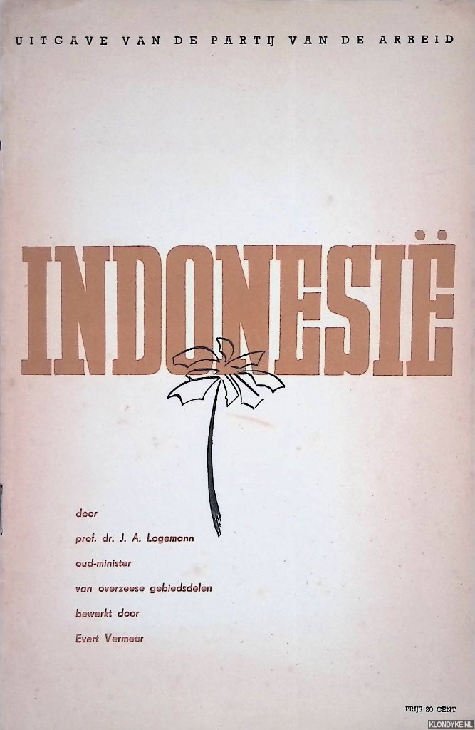 Logemann Prof. Dr. J.A. - Indonesi