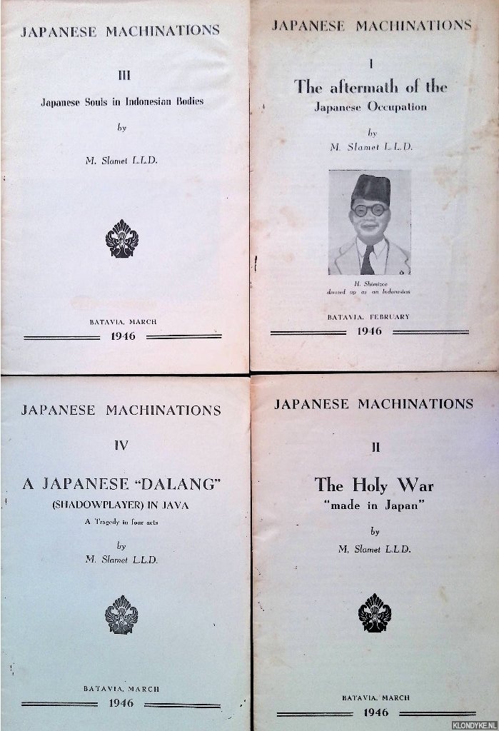 Slamet, M. - Japanese Machinations (4 volumes)