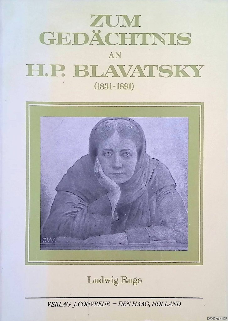 Ruge, Ludwig - Zum gedchtnis an H.P. Blavatsky (1831-1891)