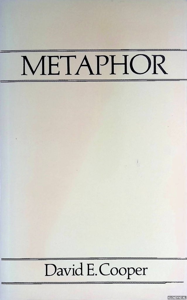 Cooper, David A. - Metaphor