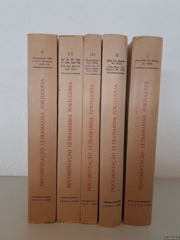Silva Rego, A. da - Documentao ultramarina portuguesa (5 volumes)