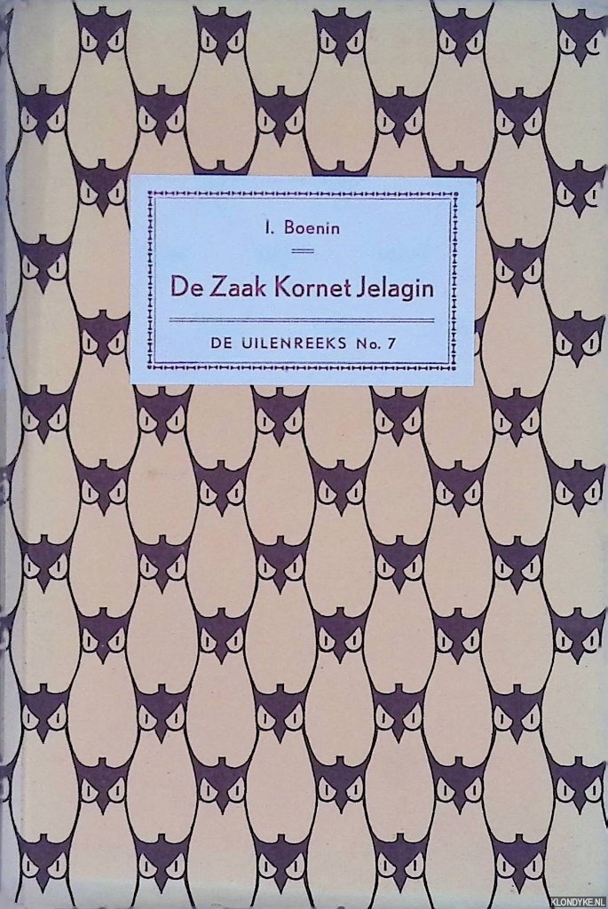 Boenin, I. - De zaak Kornet Jelagin