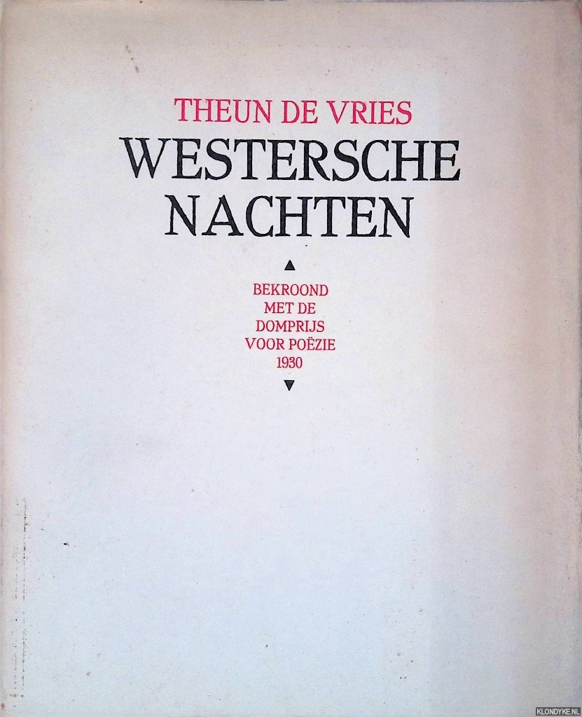 Vries, Theun de - Westersche nachten