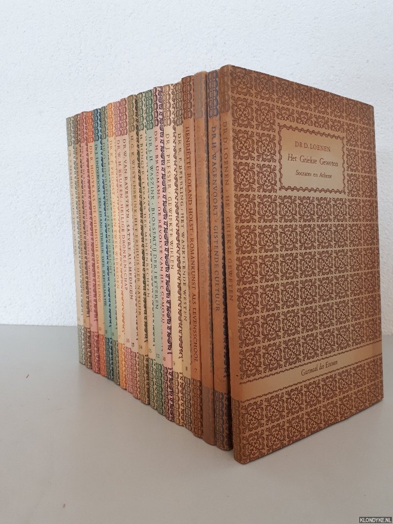Loenen, Dr. D. - e.a. - 19 deeltjes uit de serie 'Gastmaal der Eeuwen. Taferelen uit de Cultuurgeschiedenis van Europa'