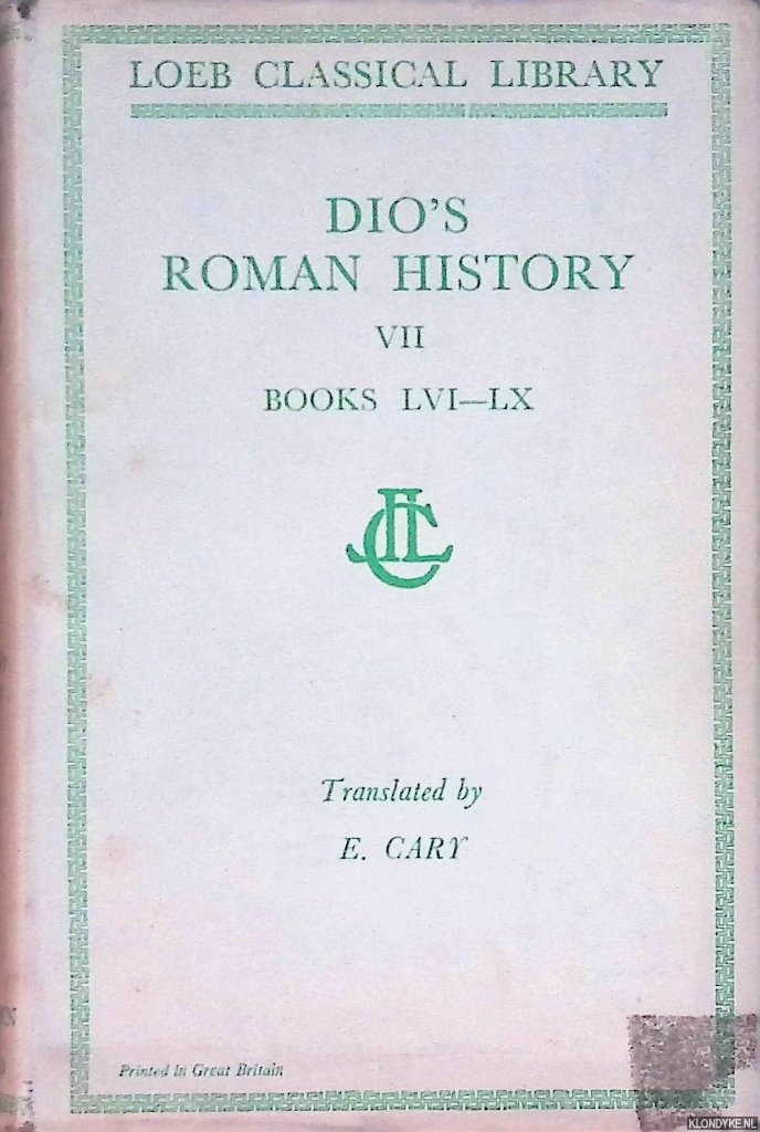 Dio - Dio's Roman History