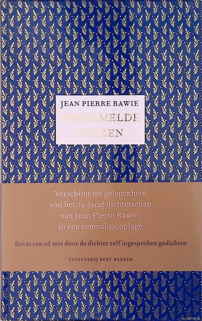 Rawie, Jean Pierre - Verzamelde verzen *GESIGNEERD* + CD