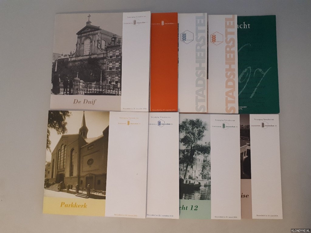 Correll, Lucy - e.a. (redactie) - Nieuwsbrief van de Vereniging Vrienden van de Amsterdamse Maatschappij tot Stadsherstel (9 afleveringen)